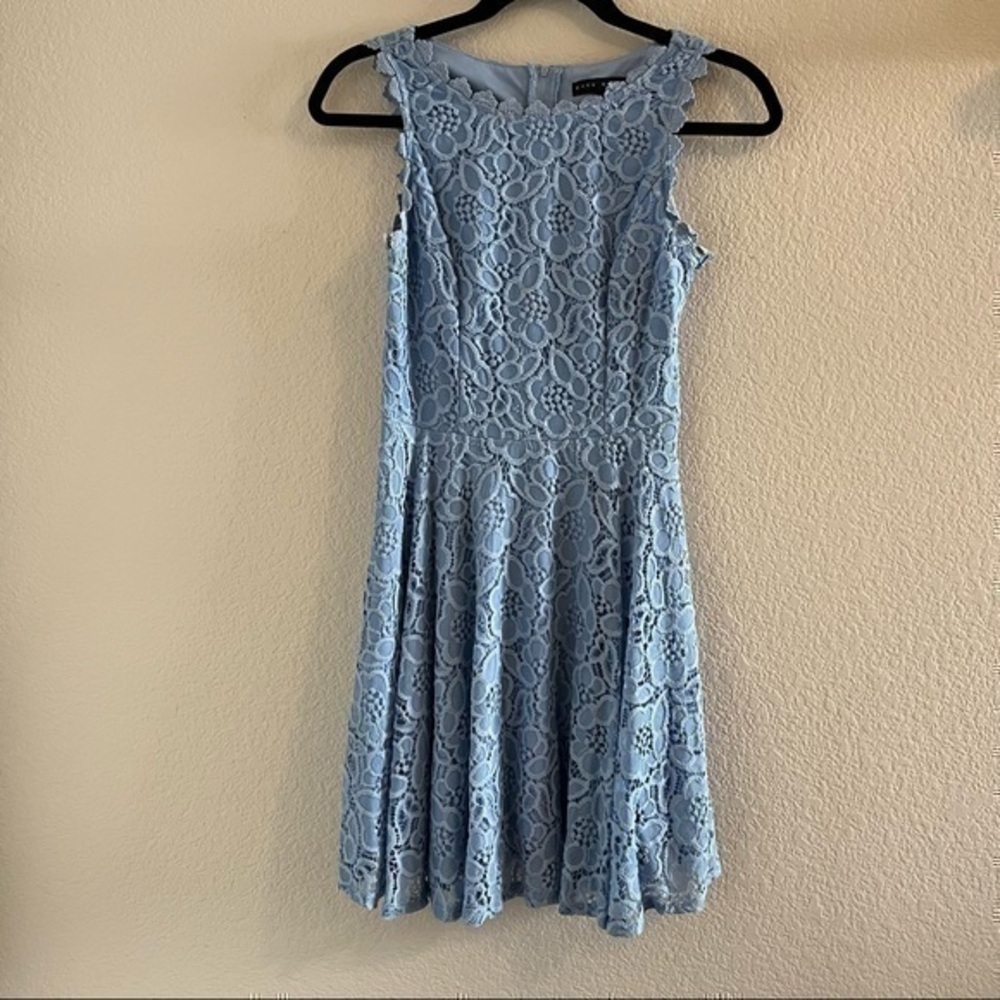 Powder blue mini dress